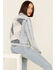 Image #5 - Driftwood Women's Light Wash Patchwork Cropped Button-Front Denim Jacket, Blue, hi-res