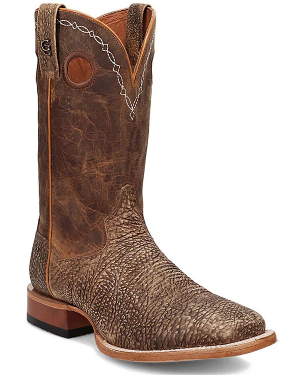 Dan Post Men's Murray Western Boots - Broad Square Toe, Brown, hi-res