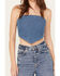 Image #3 - Wrangler Women's Dark Wash Denim Kassidy Bandana Top, , hi-res