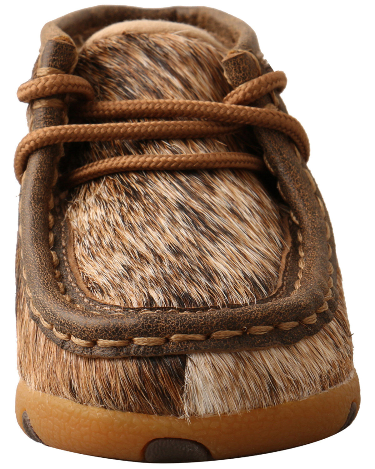 Image #5 - Twisted X Infant Girls' Brindle Chukka Driving Mocs, Black/white, hi-res