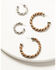 Image #1 - Shyanne Women's Heritage Valley Twisted Hoop Earring Set - 2 Piece, Silver, hi-res