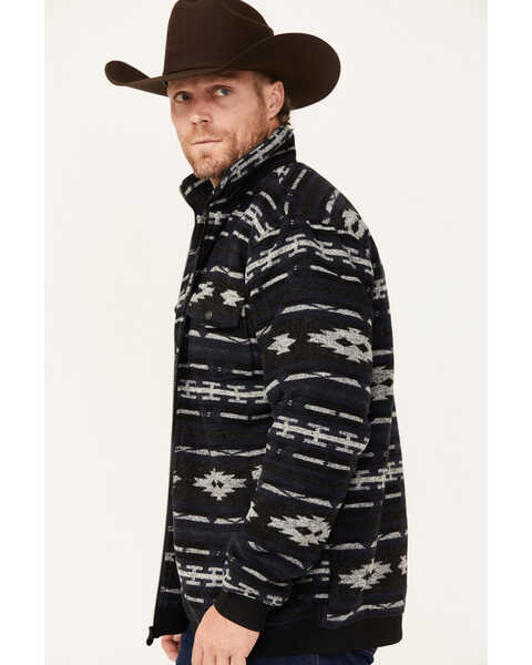 Outback Trading Co Men's Southwestern Print Bomber Jacket, Black, hi-res