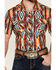 Image #3 - Rock & Roll Denim Men's Southwestern Print Short Sleeve Snap Stretch Western Shirt, , hi-res