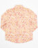 Image #3 - Shyanne Toddler Girls' Ash Floral Print Long Sleeve Pearl Snap Stretch Western Shirt, Gold, hi-res