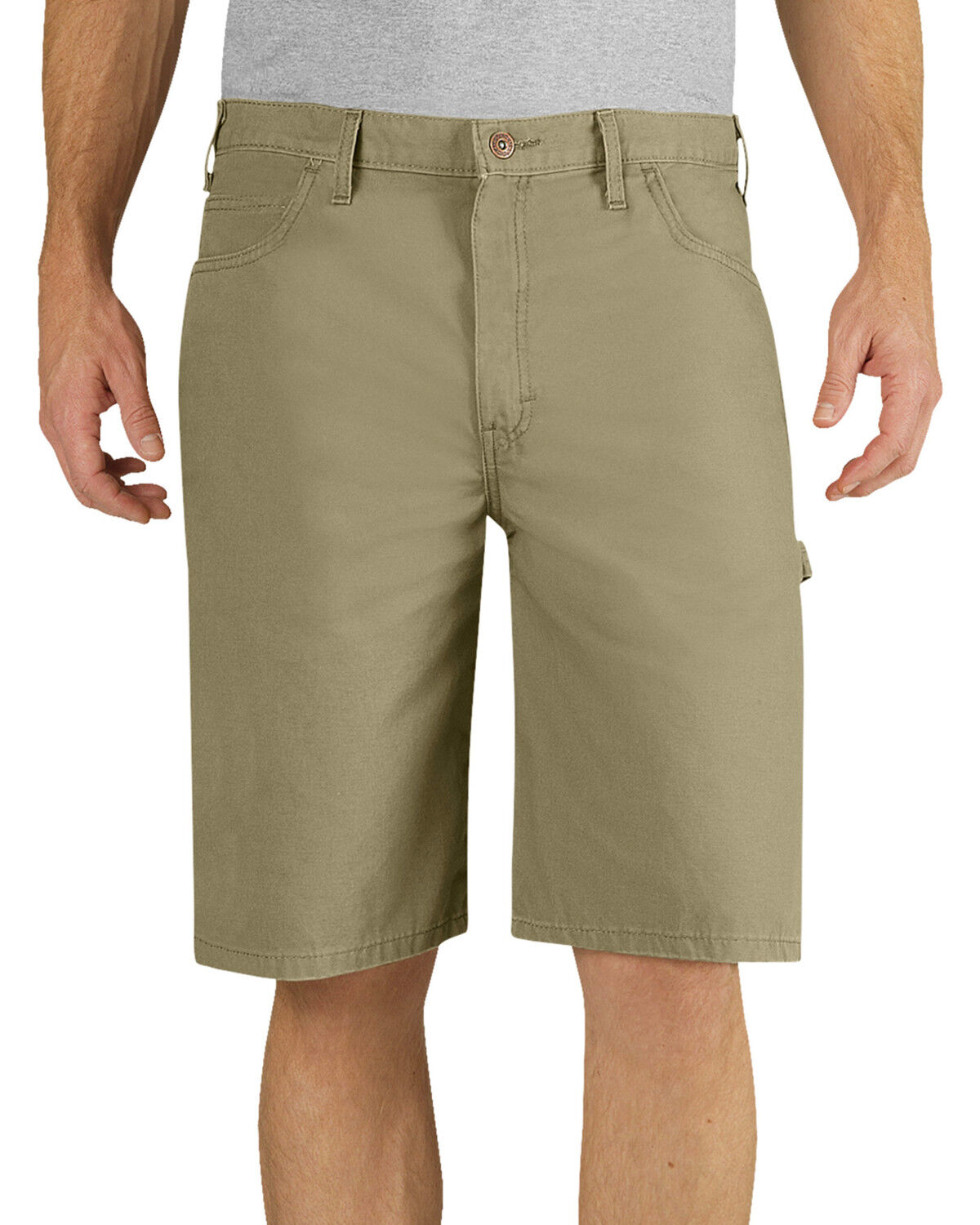 Image #2 - Dickies Relaxed Fit Duck Carpenter Shorts, Sand, hi-res