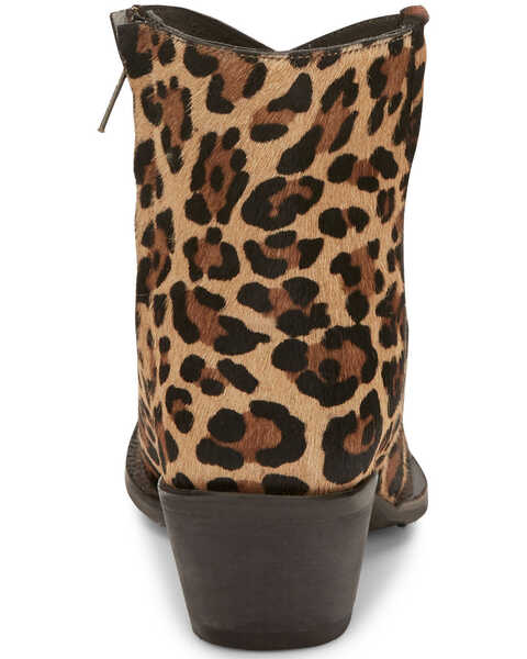 Image #4 - Tony Lama Women's Anahi Wildcat Fashion Booties - Snip Toe, Leopard, hi-res