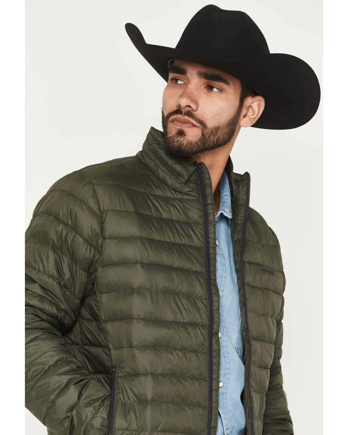 Image #2 - Resistol Men's Cold Bloq Puffer Jacket, Green, hi-res