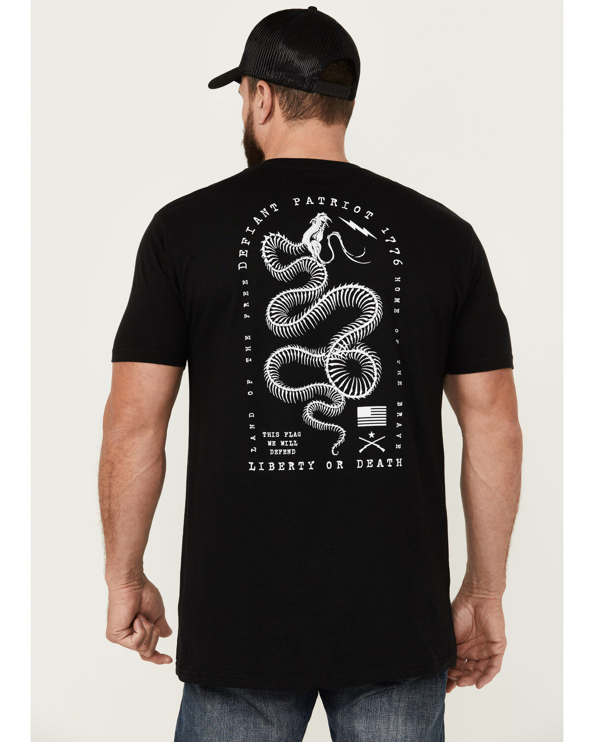 Image #1 - Howitzer Men's Defiant Snake Short Sleeve Graphic T-Shirt, , hi-res