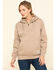 Image #1 - Ariat Women's Dark Oatmeal Heather Rebar Skill Set Zip Hooded Pullover, , hi-res