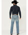 Image #3 - Cody James Men's Hamshackle Light Wash Relaxed Bootcut Stretch Denim Jeans, Blue, hi-res
