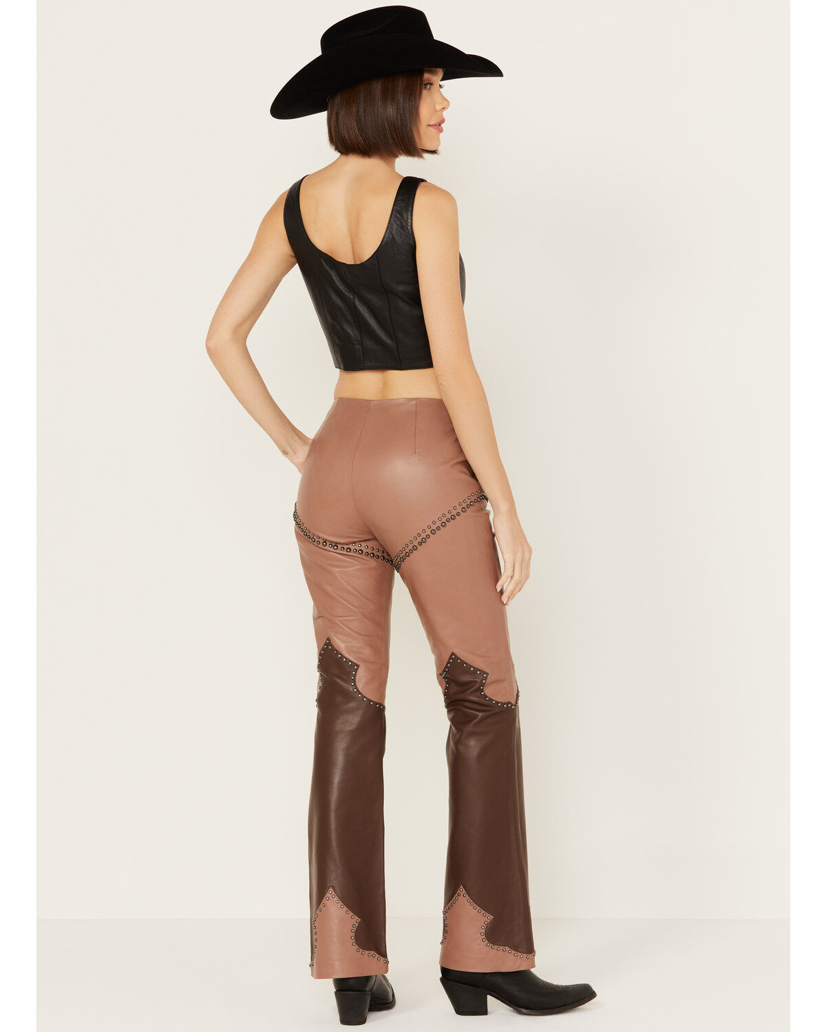 Image #3 - Understated Leather Women's Heart & Soul Pants, Chocolate, hi-res