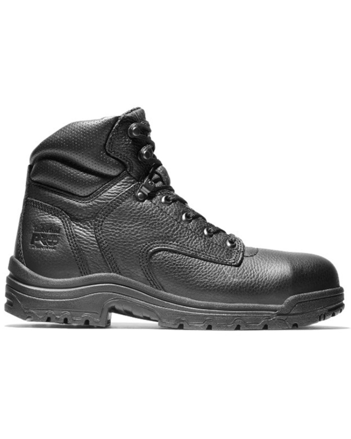 Timberland PRO Men's 6" TiTAN Work Boots - Steel Toe, Black, hi-res