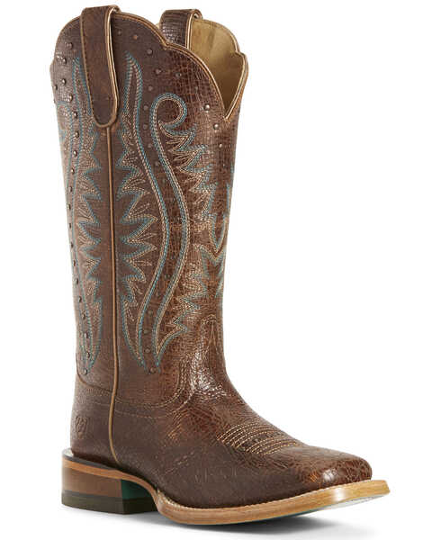 Image #1 - Ariat Women's Montage Crackle Western Boots - Wide Square Toe, , hi-res