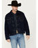 Image #1 - Wrangler Men's Vintage Sherpa Lined Trucker Jacket, Dark Blue, hi-res