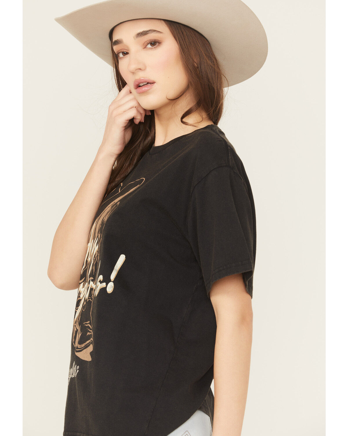Image #2 - Wrangler Retro Women's Hey Cowboy Short Sleeve Graphic Tee, Black, hi-res