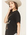 Image #2 - Wrangler Retro Women's Hey Cowboy Short Sleeve Graphic Tee, Black, hi-res