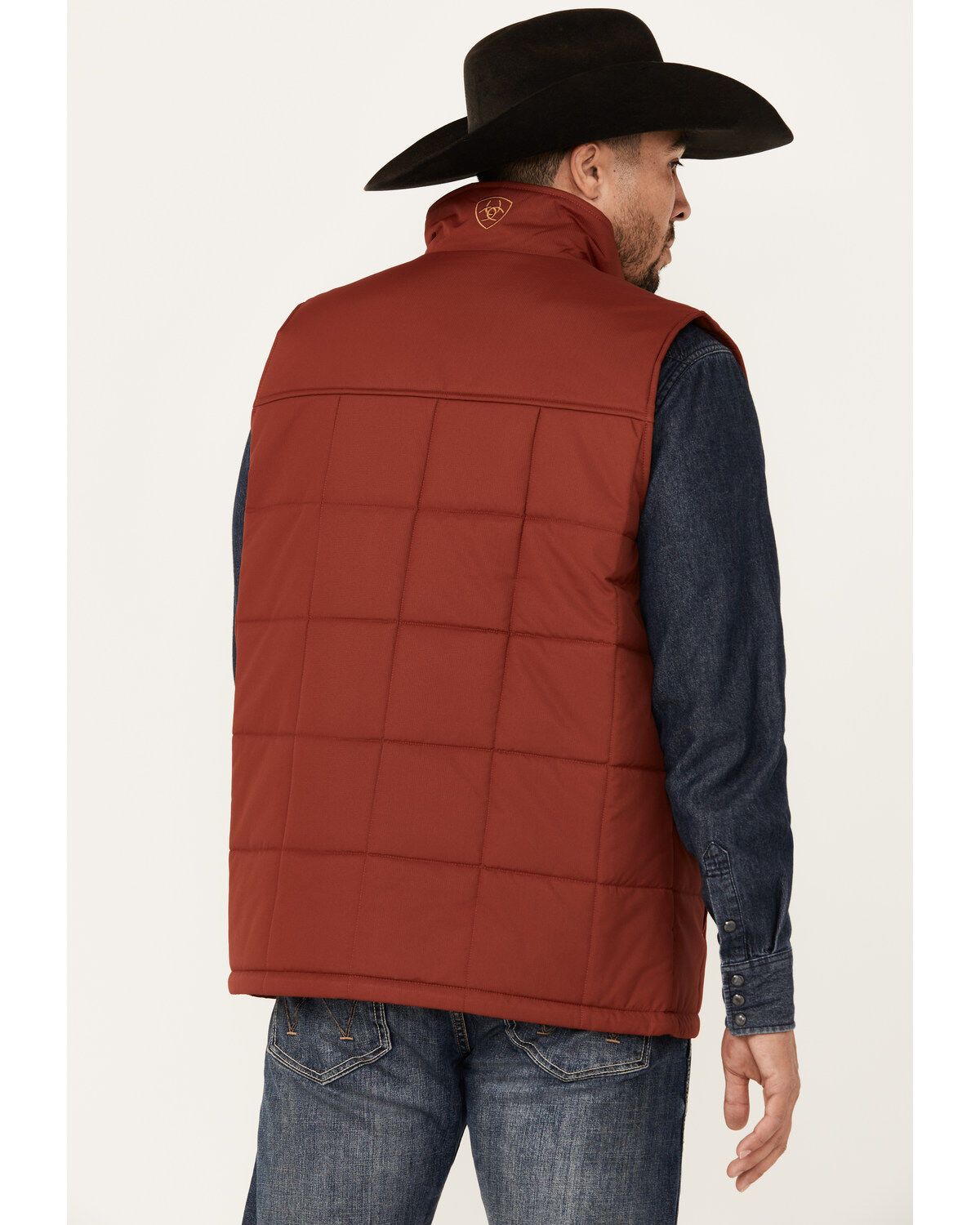 Image #4 - Ariat Men's Cruis Insulated Concealed Carry Vest, Red, hi-res
