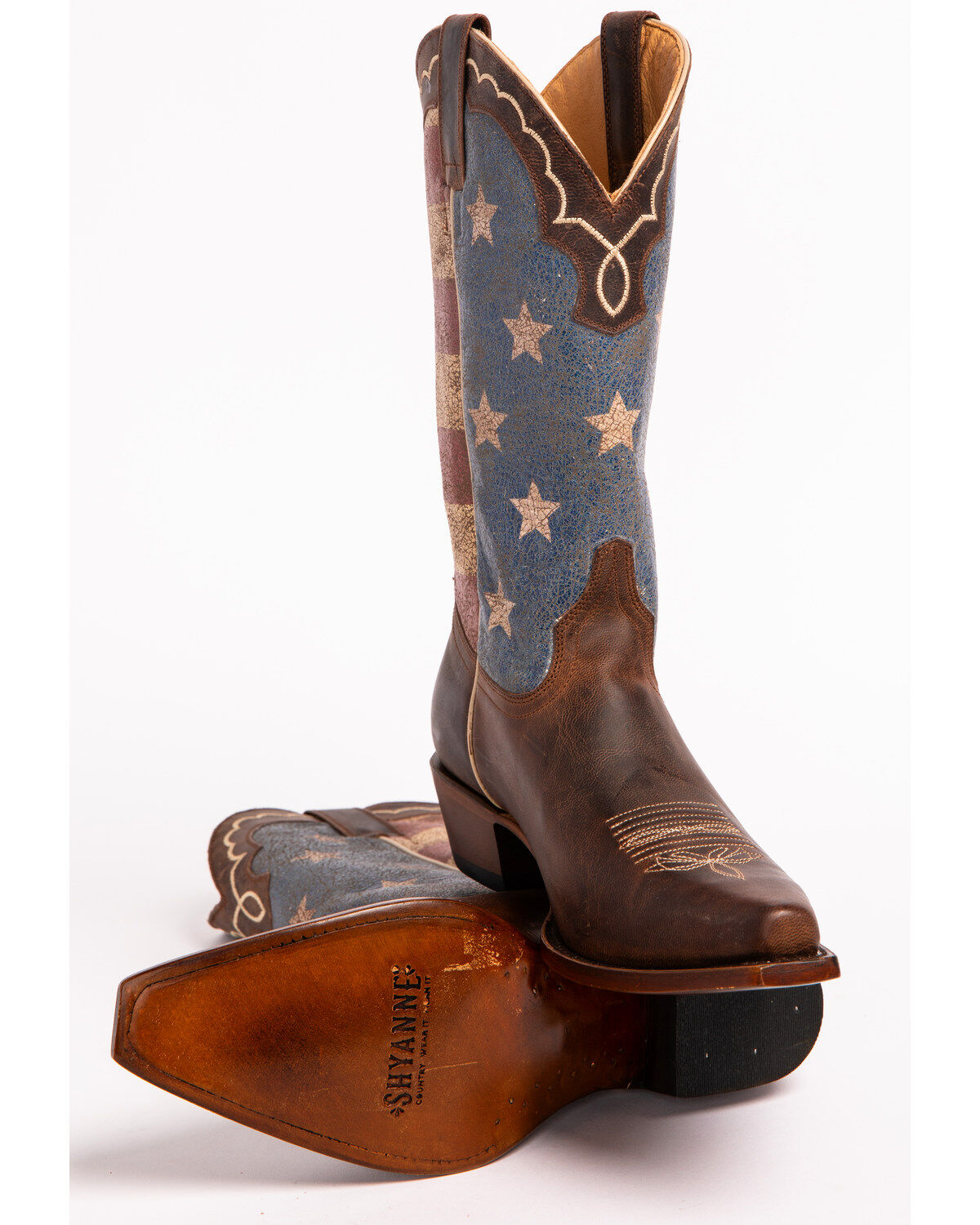 Image #5 - Shyanne Women's American Flag Cowgirl Boots - Snip Toe, , hi-res