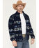 Image #1 - Cody James Men's Barrens Southwestern Print Zip-Up Jacket, Blue, hi-res