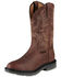 Image #1 - Ariat Brown Maverick II Pull-On Work Boots - Soft Toe, , hi-res