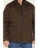 Image #3 - Wrangler Men's Reversible Solid Southwestern Print Quilted Jacket, Brown, hi-res