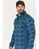Image #2 - Powder River Outfitters Men's Southwestern Print Quarter-Zip Pullover, Turquoise, hi-res