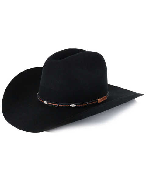 Image #1 - Cody James® Men's Lamarie Pro Rodeo Brim Wool Hat, Black, hi-res