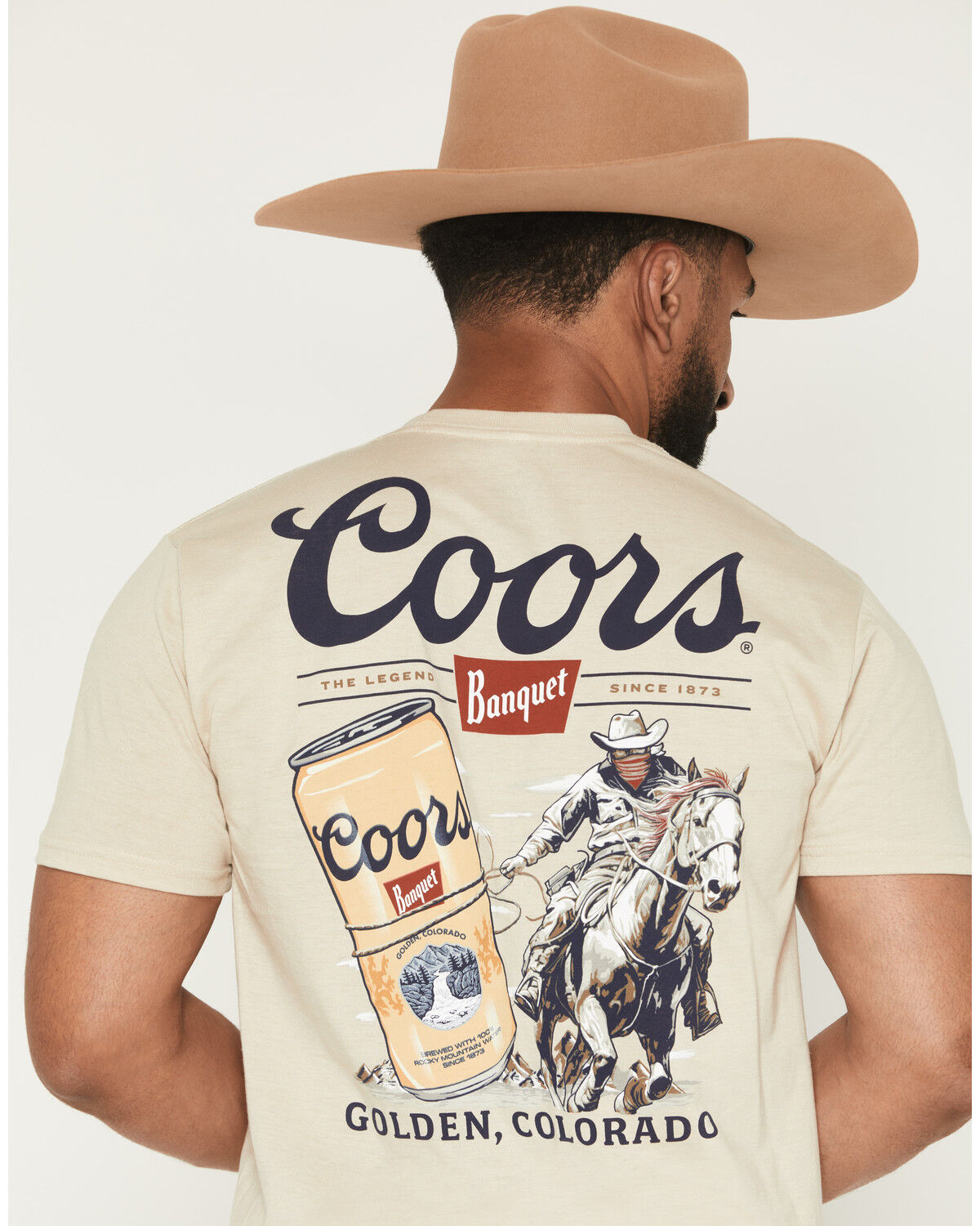 Product Name:  Coors Men's Boot Barn Exclusive Cowboy Lasso Short Sleeve Graphic T-Shirt