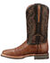 Image #3 - Lucchese Men's Rowdy Western Boots - Square Toe, Tan, hi-res