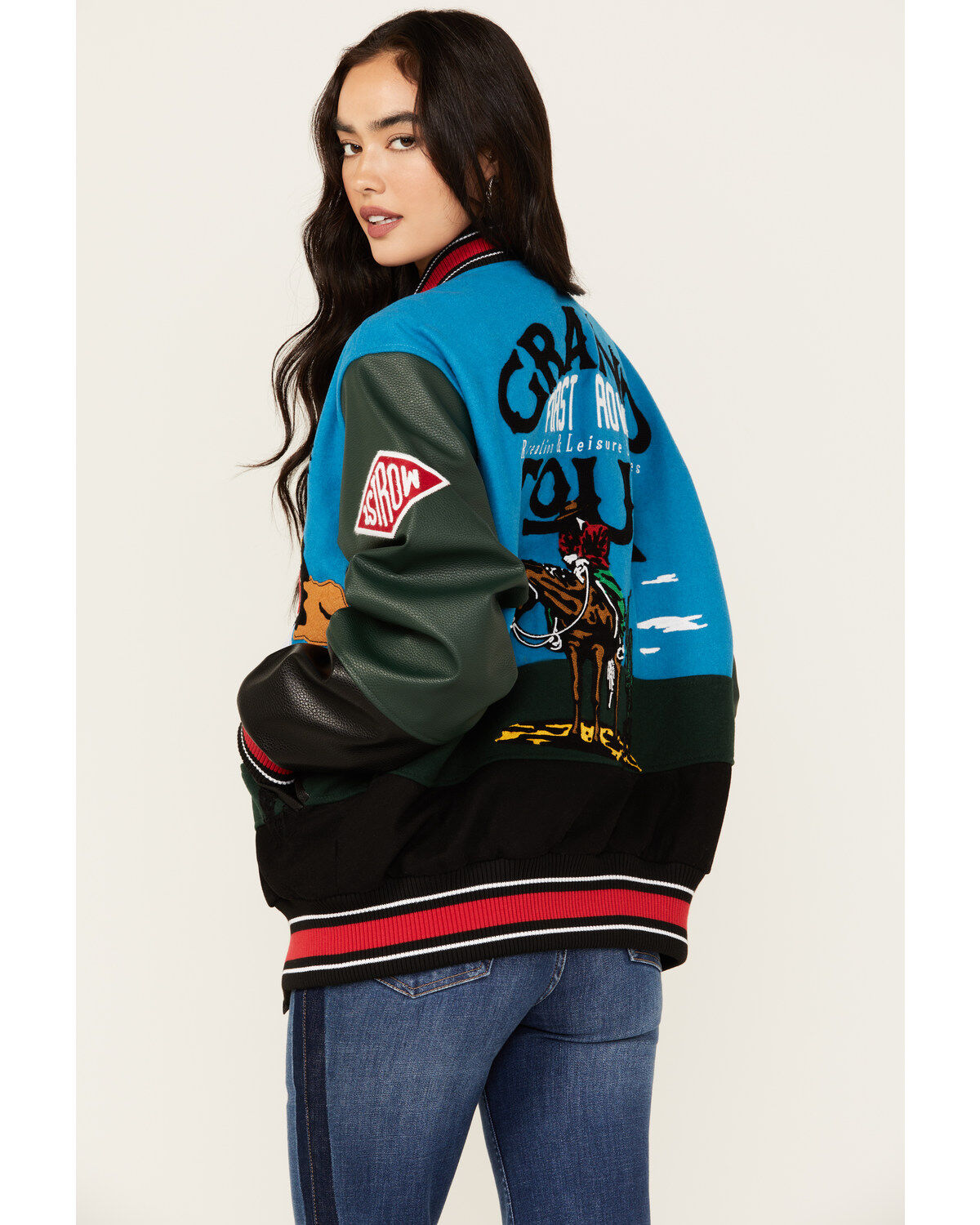 Image #4 - First Row Women's Grand Tour Varsity Jacket, , hi-res