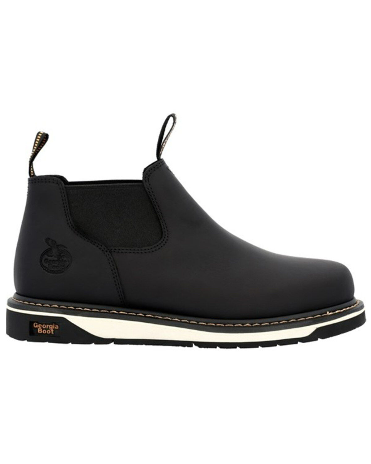 Image #2 - Georgia Boot Men's AMP LT Wedge Chelsea Romeo Work Boot - Round Toe, , hi-res