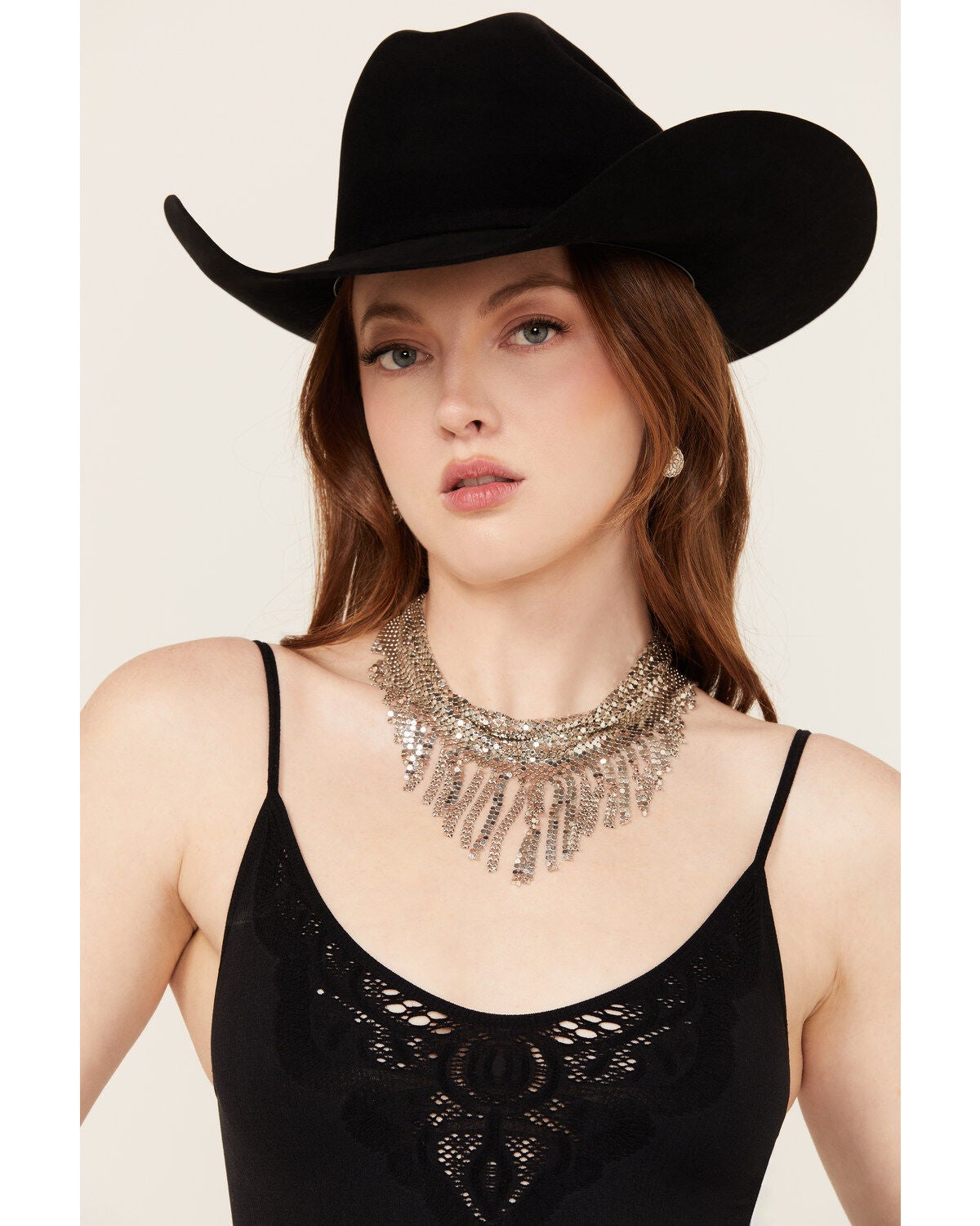 Wonderwest Women's Heidi Chain Mesh Necklace, Silver, hi-res