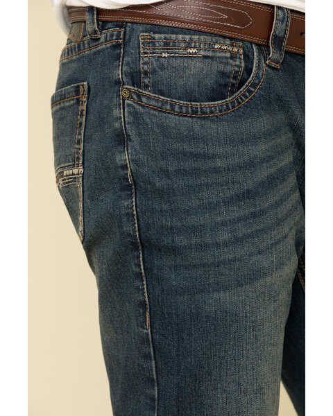 Image #4 - Rock & Roll Denim Men's Revolver Dark Vintage Stretch Slim Straight Jeans , , hi-res