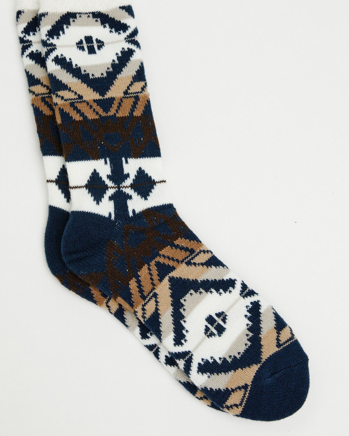 Image #1 - Cody James Men's Judson Southwestern Print Crew Socks, Blue, hi-res