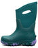 Image #3 - Bogs Girls' Classic Seamless Marble Rubber Boots, Turquoise, hi-res