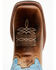 Image #6 - Laredo Women's Darla Embroidered Burnished Leather Western Performance Boots - Broad Square Toe, Light Blue, hi-res