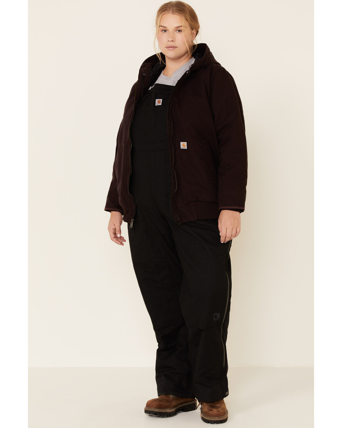 Image #2 - Carhartt Women's Redwood Washed Duck Active Jacket - Plus, , hi-res