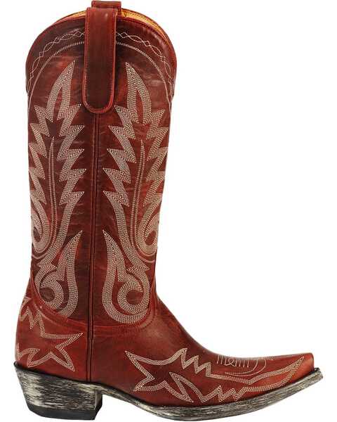 Image #2 - Old Gringo Women's Nevada Western Boots, Red, hi-res