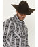 Image #2 - Rock & Roll Denim Men's Southwestern Print Long Snap Stretch Western Shirt, Black, hi-res