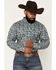 Image #1 - Cody James Men's Lost Resort Paisley Print Long Sleeve Button-Down Stretch Western Shirt - Big, Blue, hi-res