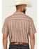 Image #4 - Cody James Men's Delaware Striped Short Sleeve Button-Down Stretch Western Shirt, Brown, hi-res
