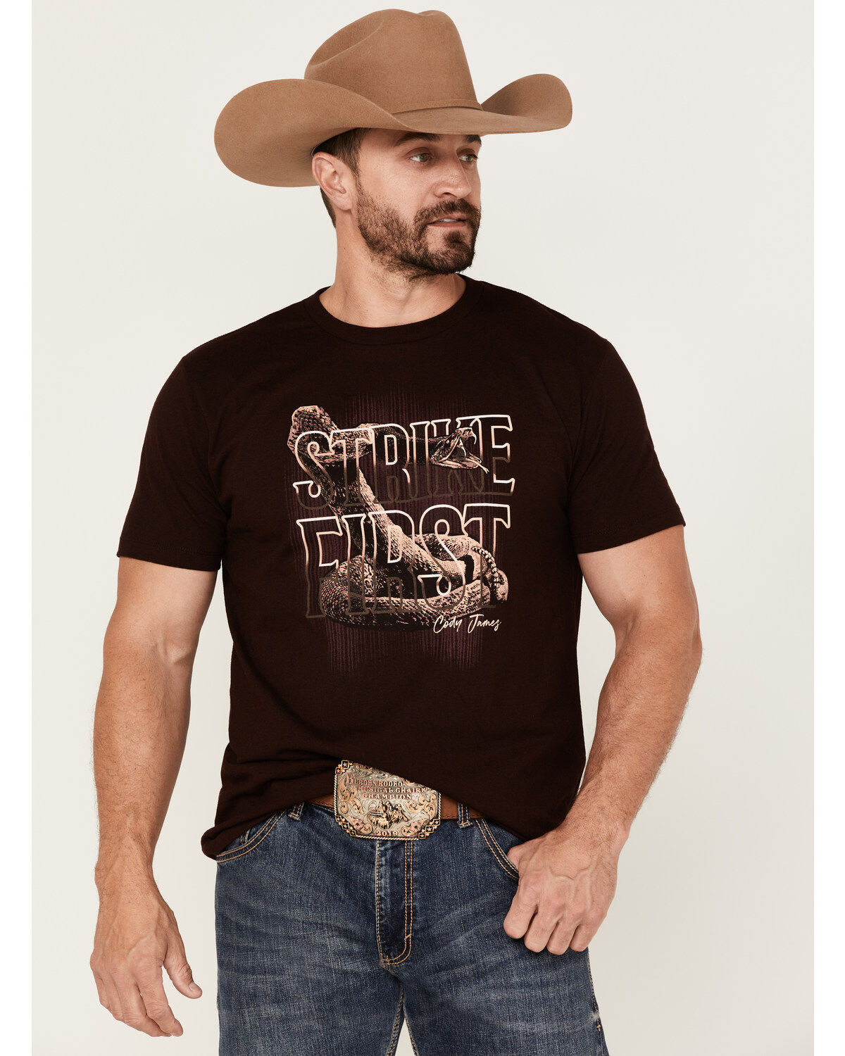 Image #1 - Cody James Men's Strike First Graphic Short Sleeve T-Shirt, , hi-res
