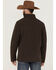 RANK 45® Men's Rodeo Southwestern Logo Sleeve Zip-Front Softshell Jacket , Brown, hi-res