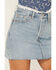 Image #2 - Levi's Women's Icon Light Wash Raw Hem Denim Mini Skirt, Blue, hi-res