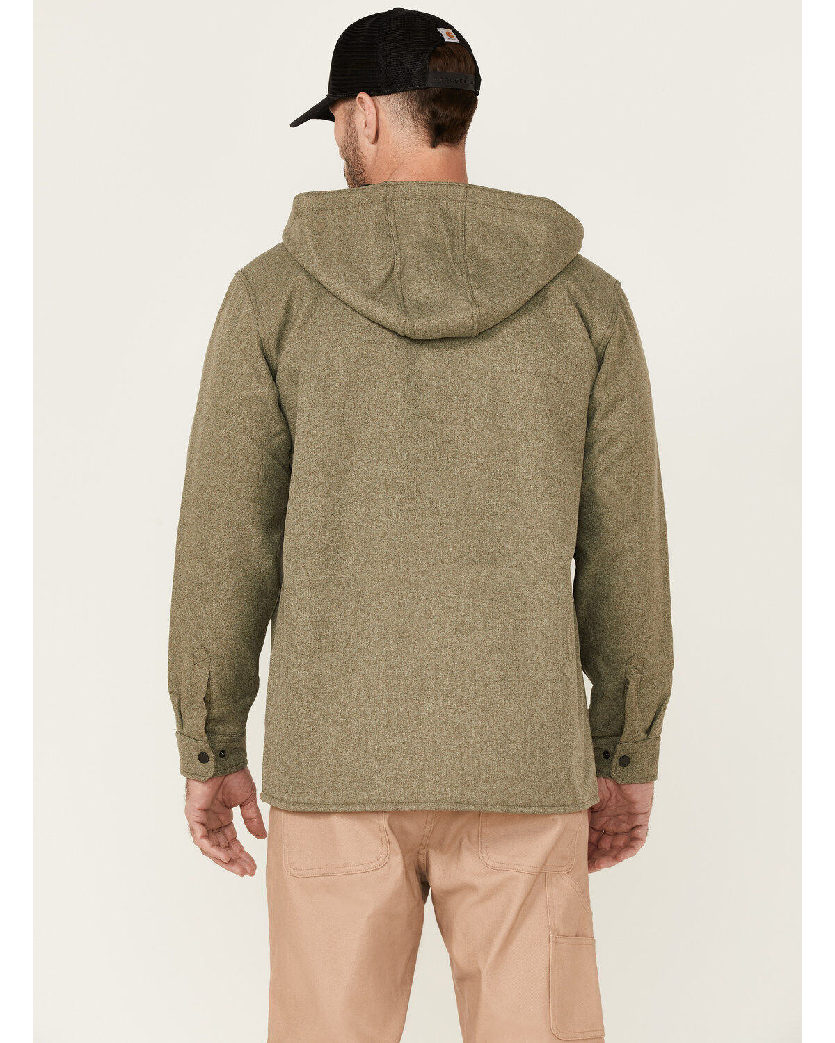 carhartt rain defender relaxed fit heavyweight hooded shirt jac
