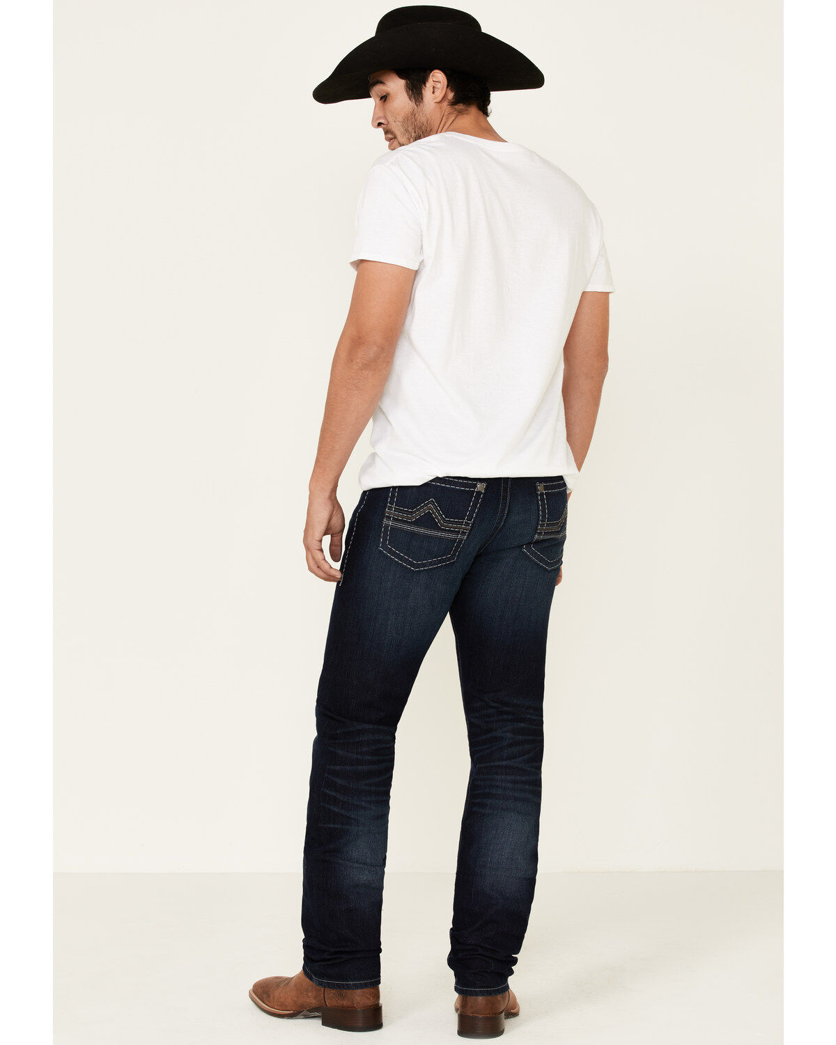 Image #3 - Rock 47 By Wrangler Men's Boogie Woogie Dark Stretch Slim Straight Jeans , , hi-res