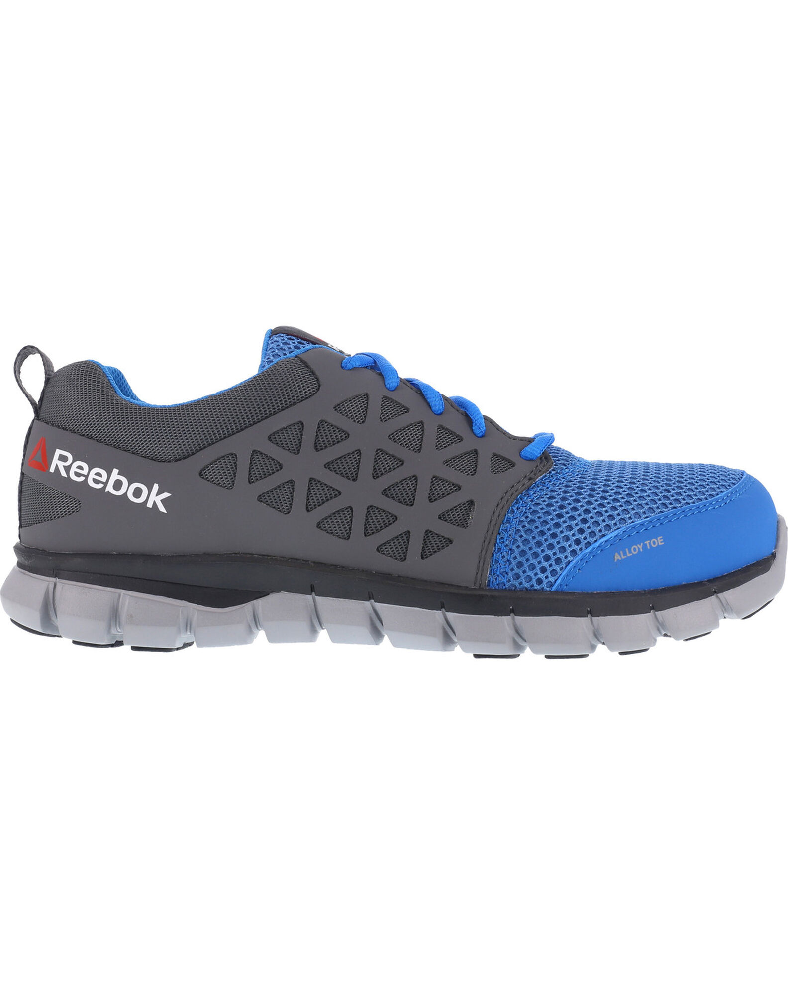 Image #3 - Reebok Men's Mesh Athletic Oxfords - Alloy Toe, Blue, hi-res