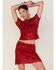 Image #3 - Band of the Free Women's The Lovers Sequin Short Sleeve Top, Red, hi-res