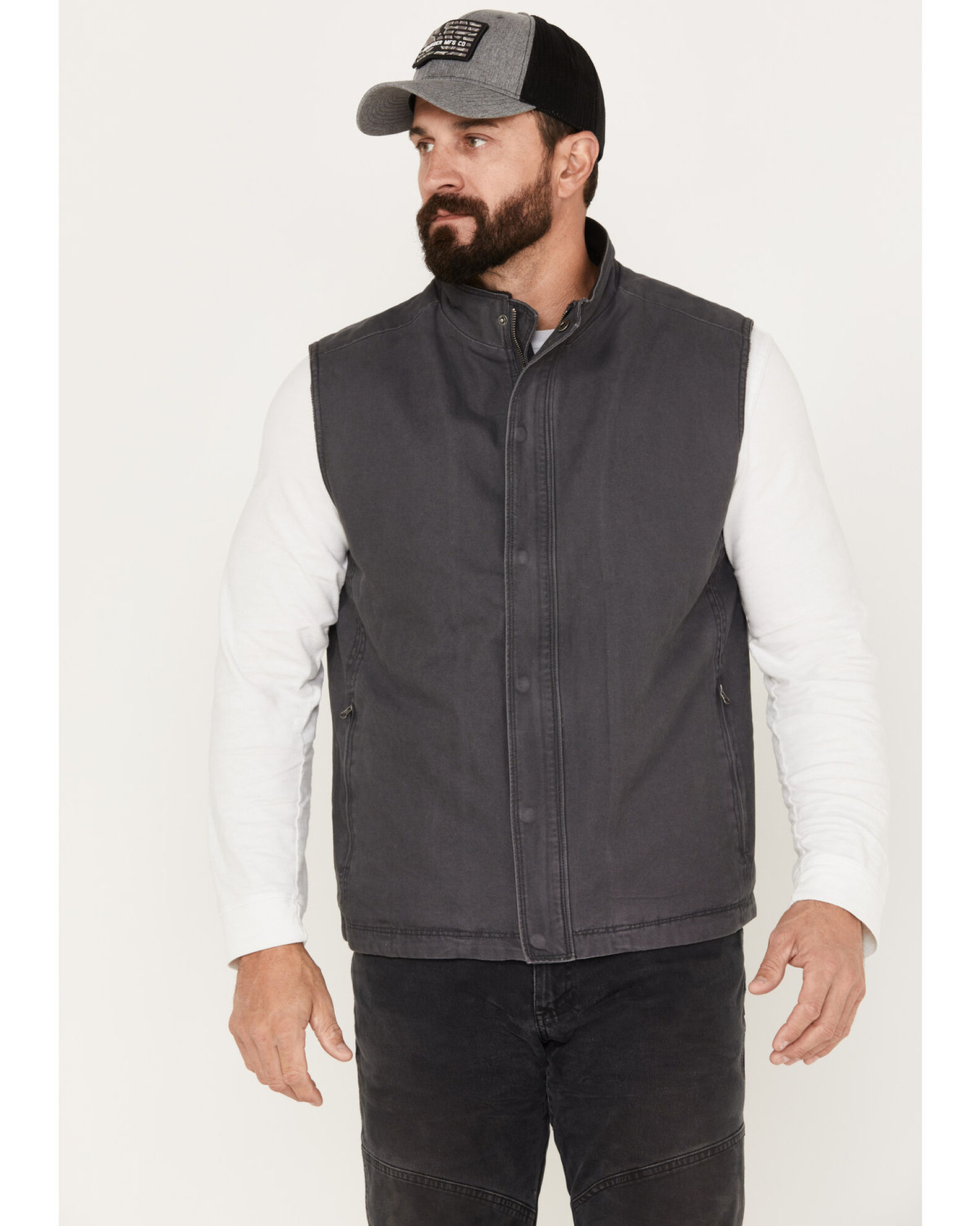 Mens fleece lined vest hotsell