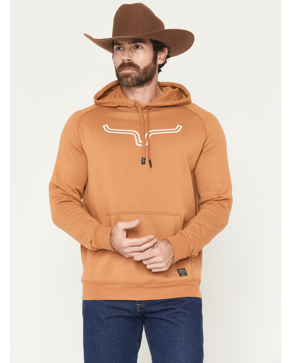 Image #1 - Kimes Ranch Men's Outlier Hooded Sweatshirt, Brown, hi-res